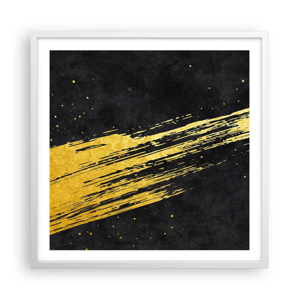 Poster in een witte lijst - Spring in hyperruimte - 60x60 cm