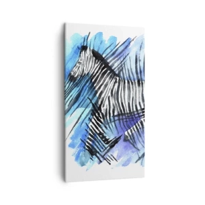 Schilderen op canvas - Verborgen in strepen - 45x80 cm