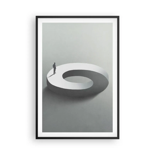 Poster in een zwarte lijst - En wees hier slim - 61x91 cm