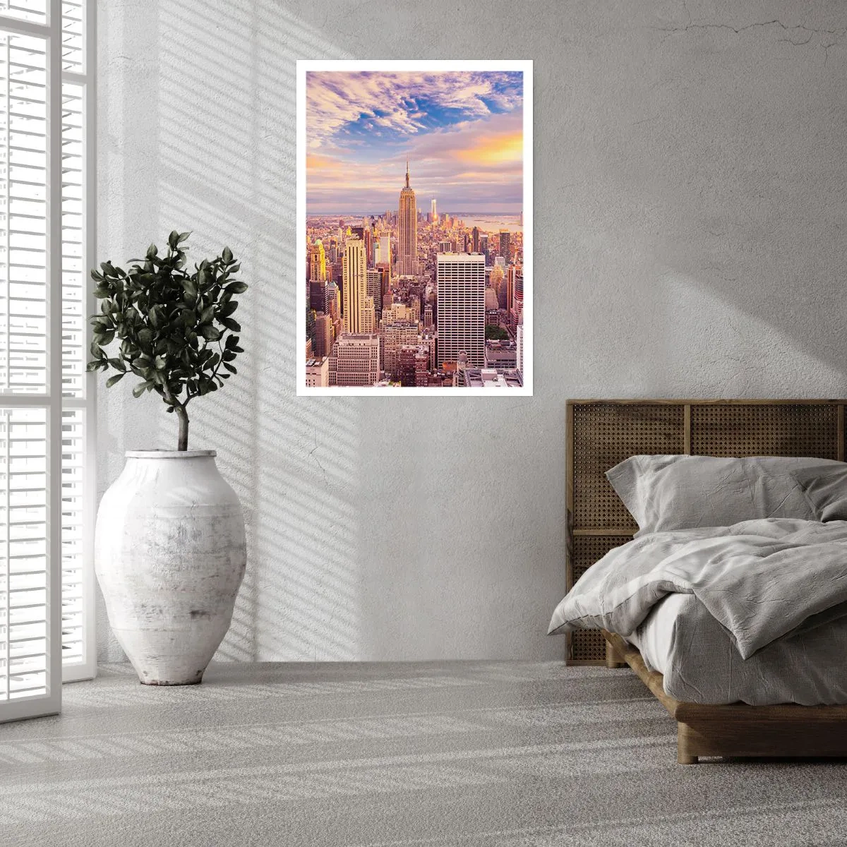 Poster - Reik alleen naar de wolken - 70x100 cm