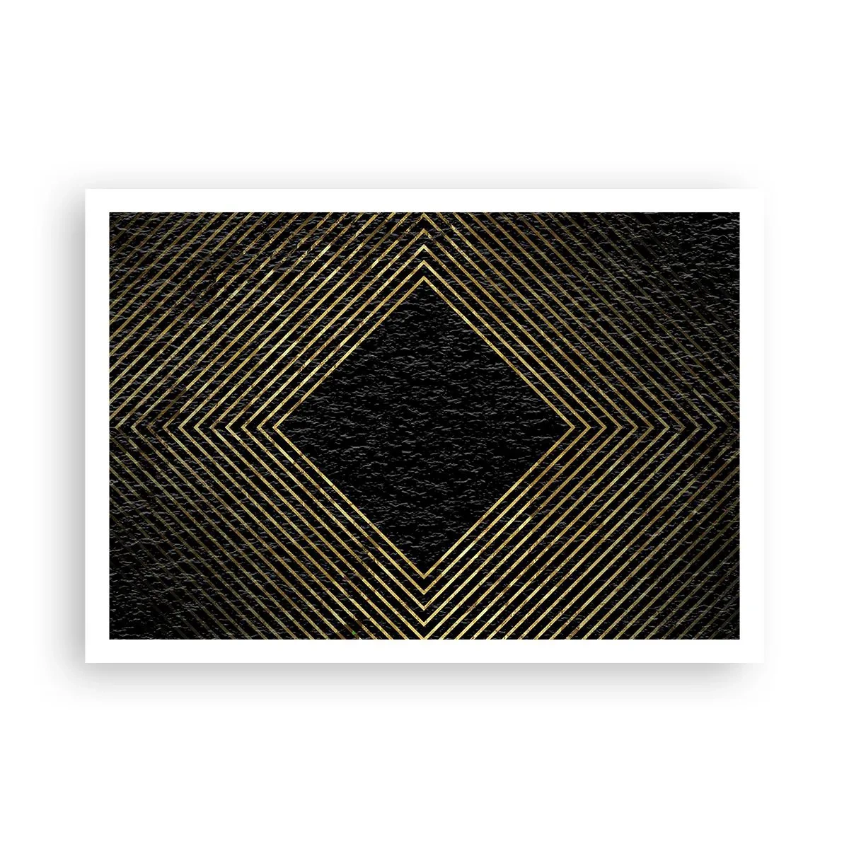 Poster - Geometrie in glamoureuze stijl - 100x70 cm