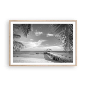 Een poster in een licht eiken lijst - Herinnering of droom? - 91x61 cm