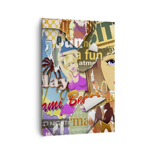 Schilderen op canvas - Zomerse flashbacks - 70x100 cm