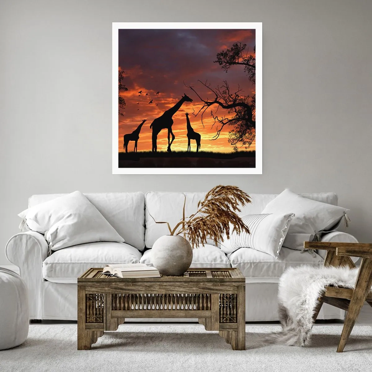 Poster - Een klein diner met je geliefden - 30x30 cm