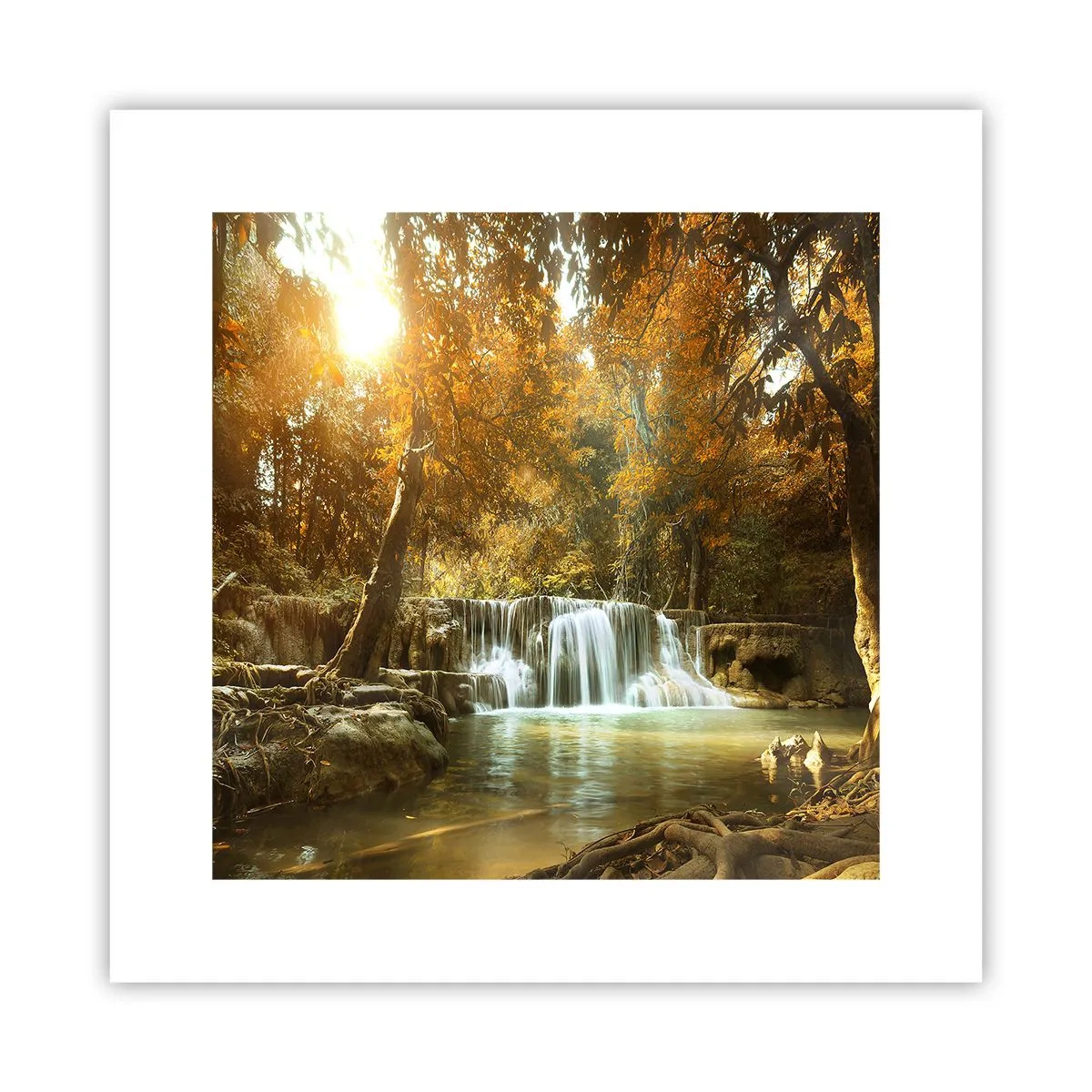 Poster - Park cascade - 30x30 cm