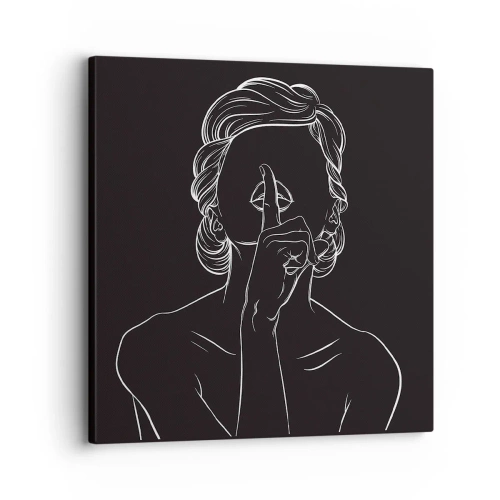Schilderen op canvas - Schoonheid bloeit in stilte - 30x30 cm