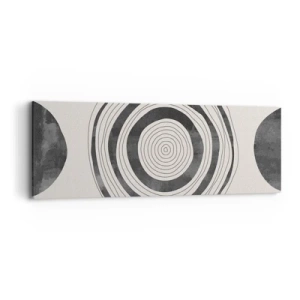 Schilderen op canvas - Wat belangrijk is, is wat er tussenin zit - 90x30 cm