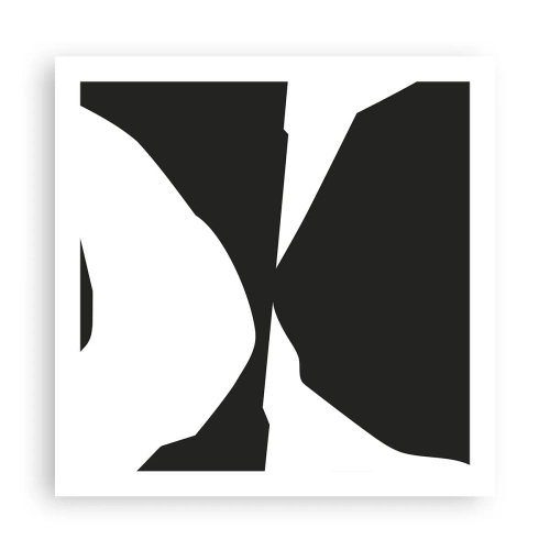 Poster - Positief – negatief - 60x60 cm