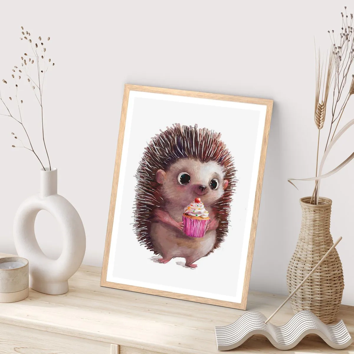 Een poster in een licht eiken lijst - De vakantie is elke dag - 61x91 cm