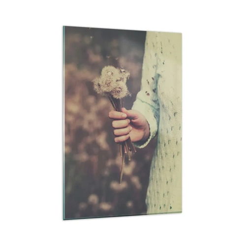 Schilderen op glas - Bewaar ze alsjeblieft - 80x120 cm