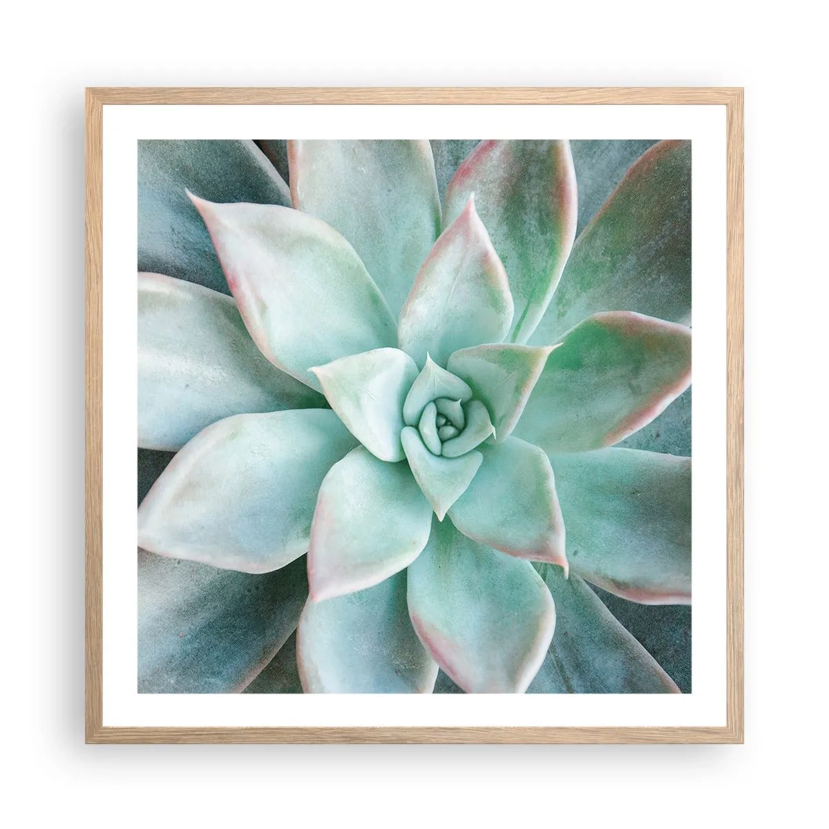 Een poster in een licht eiken lijst - Het hart van de woestijn - 60x60 cm