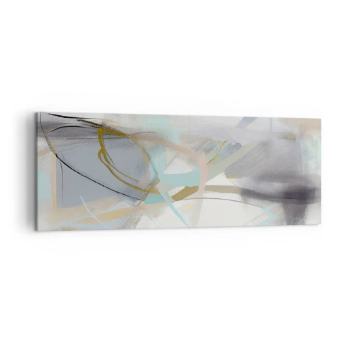 Schilderen op canvas - Mistige abstractie - 140x50 cm