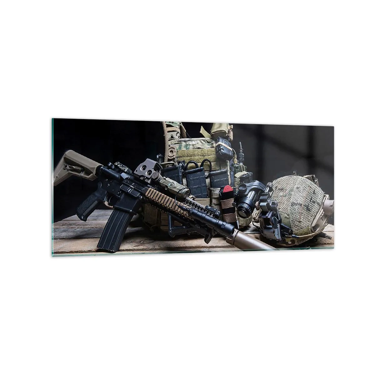 Schilderen op glas - Rust uit! - 120x50 cm