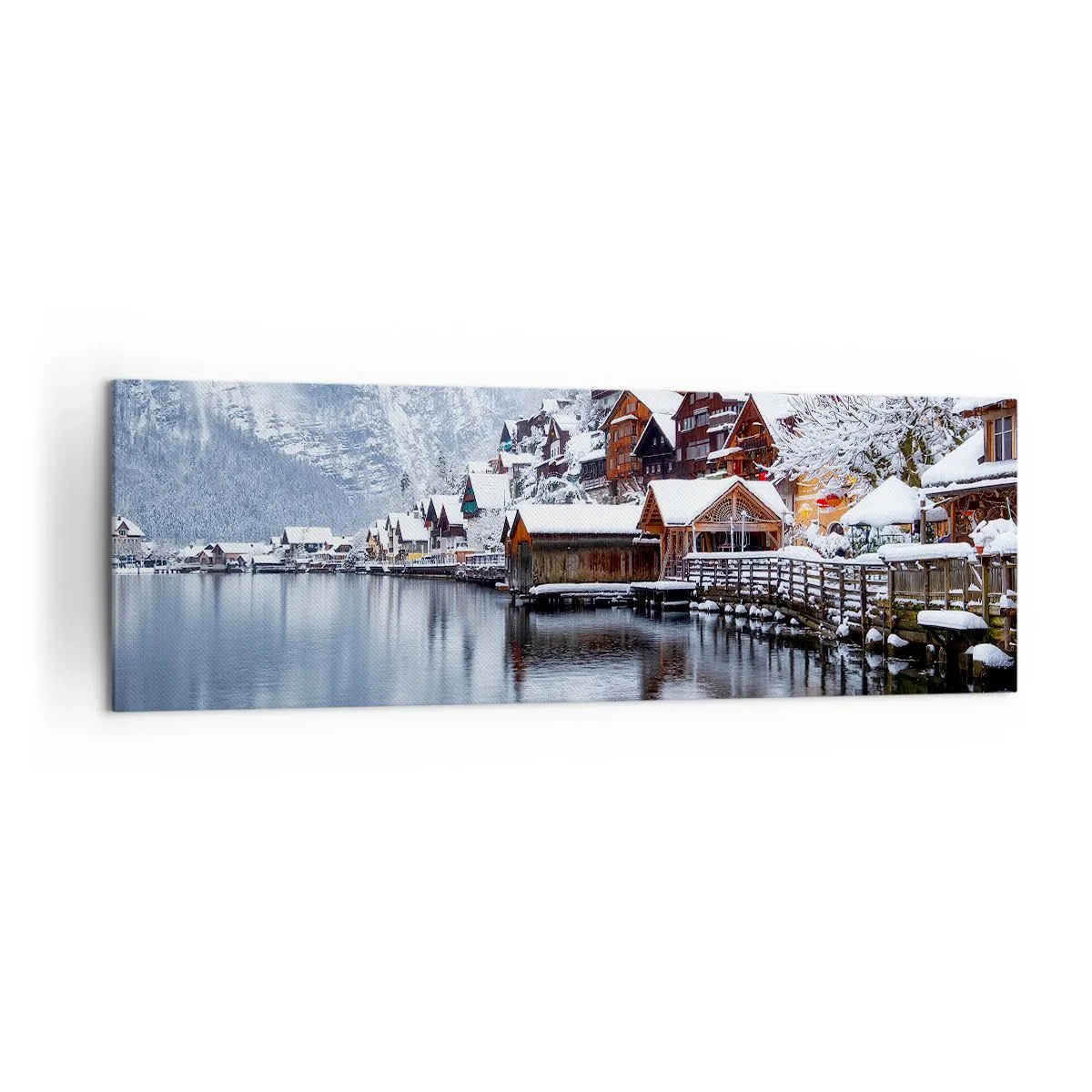 Schilderen op canvas - In winterdecoratie - 160x50 cm