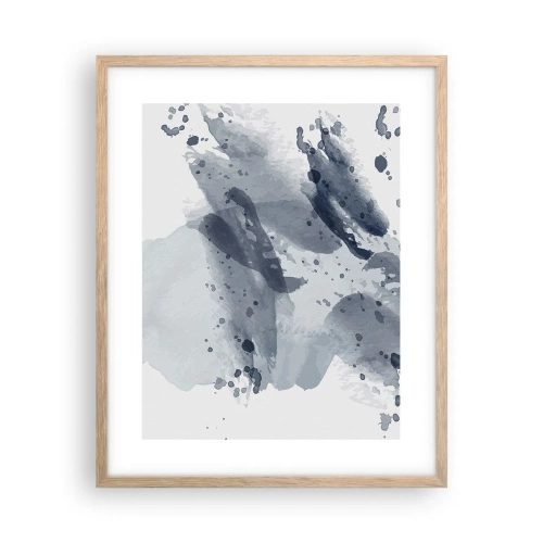 Een poster in een licht eiken lijst - Een onderzoek naar de aard van water - 40x50 cm