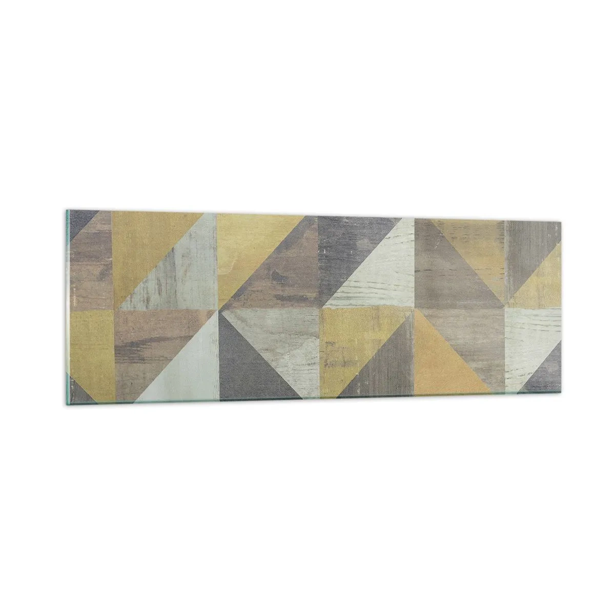 Schilderen op glas - Op de hoek van de driehoek - 90x30 cm