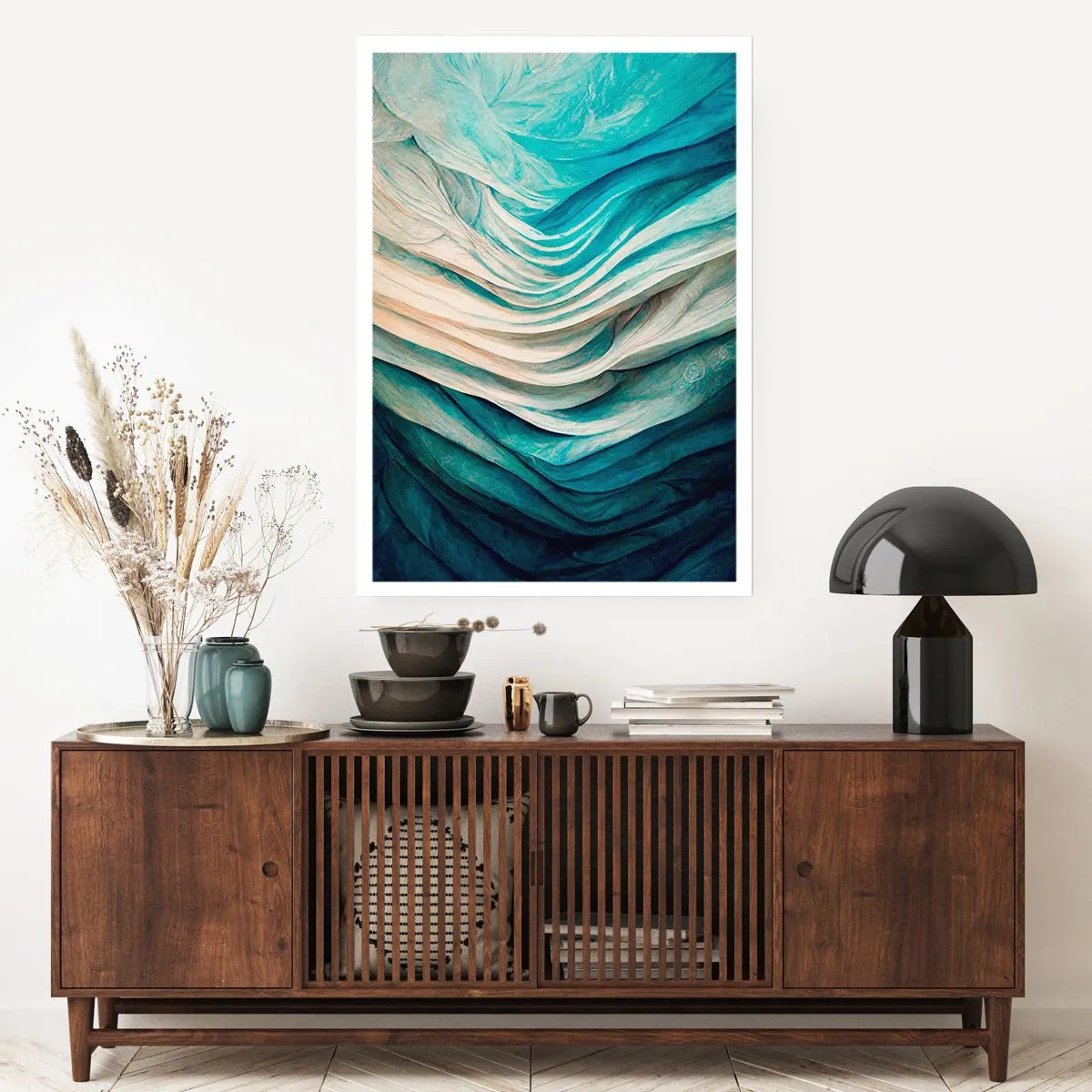 Poster - Blauwe onverzadigbaarheid - 61x91 cm