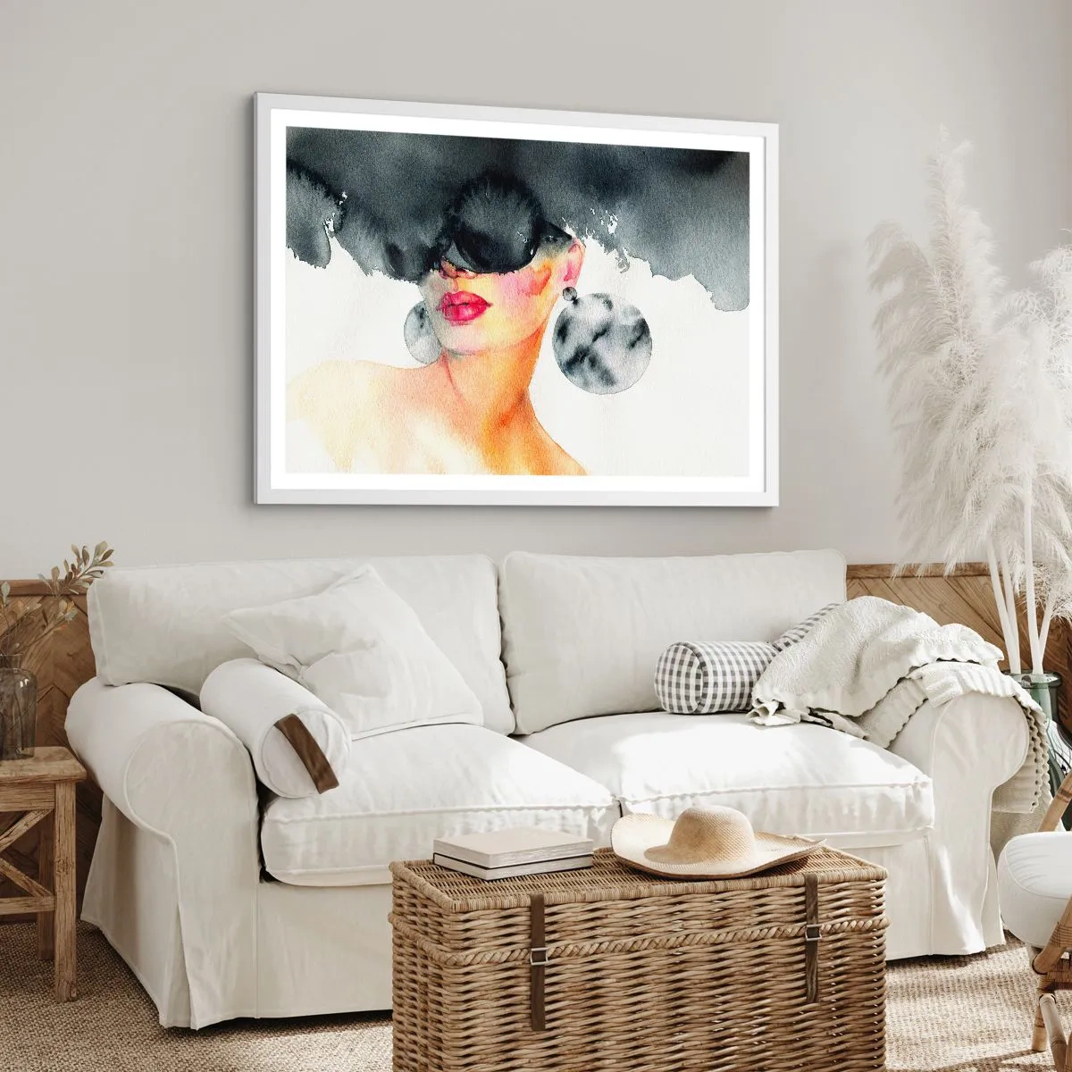 Poster in een witte lijst - Het geheim van elegantie - 40x30 cm