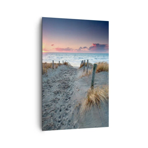 Schilderen op canvas - Je liet een regenboog van licht stralend... - 80x120 cm