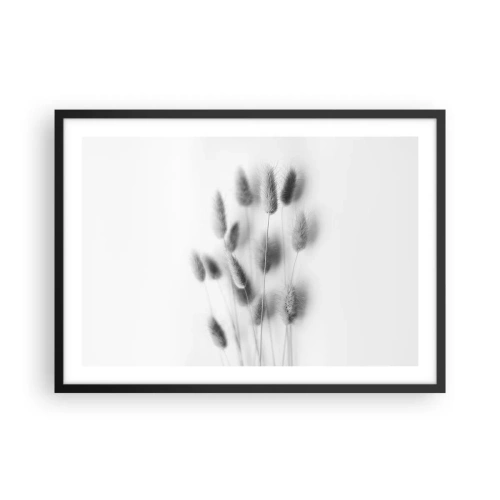 Poster in een zwarte lijst - Haar luchtigheid gras - 70x50 cm