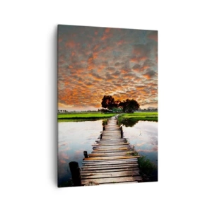 Schilderen op canvas - Strek je armen - ademen - 70x100 cm