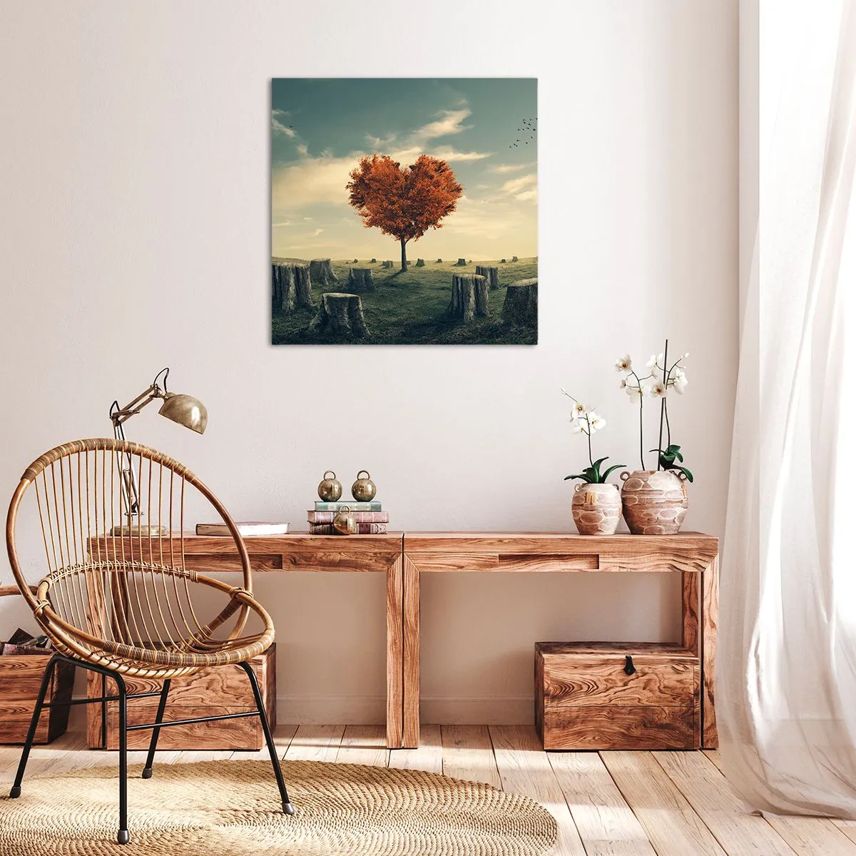 Schilderen op canvas - Er is nog steeds hoop - 60x60 cm