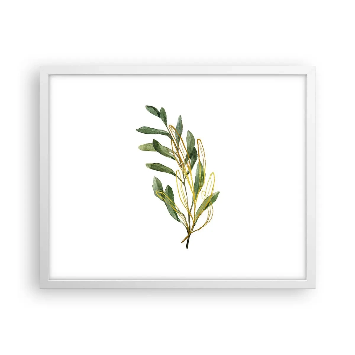 Poster in een witte lijst - Alles wat goed is - 50x40 cm