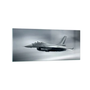 Schilderen op glas - Ga je de handschoen toewerpen? - 120x50 cm