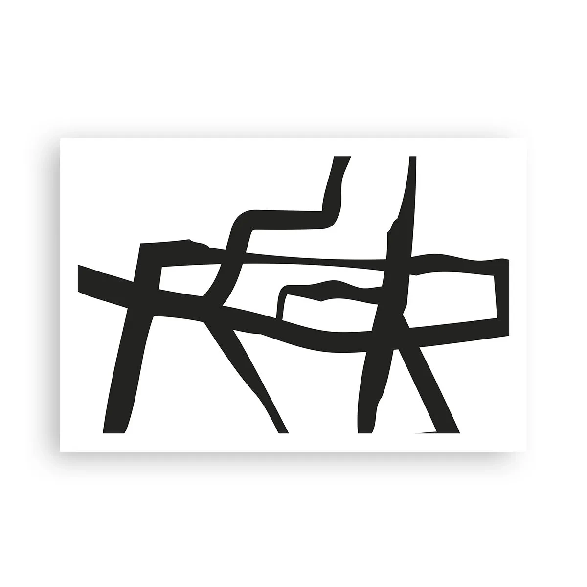 Poster - Zwart-wit ontwerp - 91x61 cm