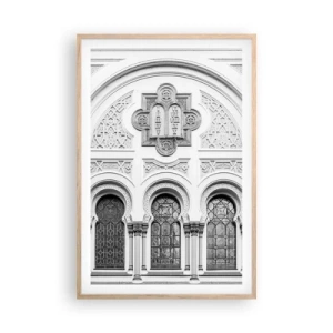 Een poster in een licht eiken lijst - Op de grens van culturen - 61x91 cm