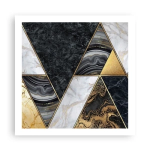 Poster - Steen bij steen - 60x60 cm