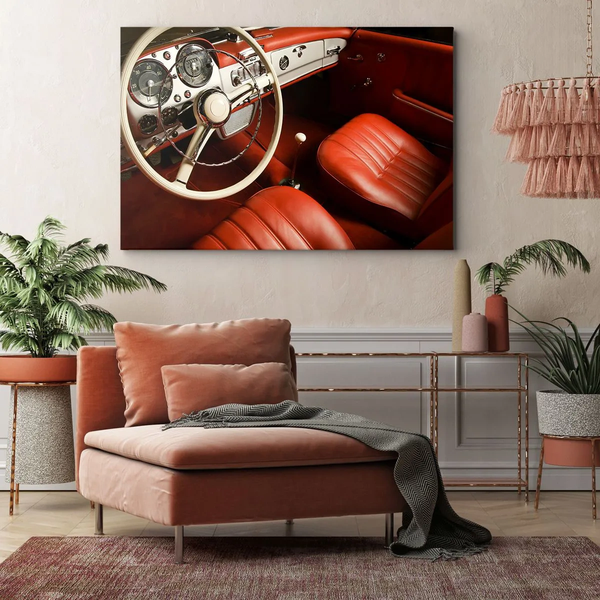 Schilderen op canvas - Vintage luxe - 120x80 cm