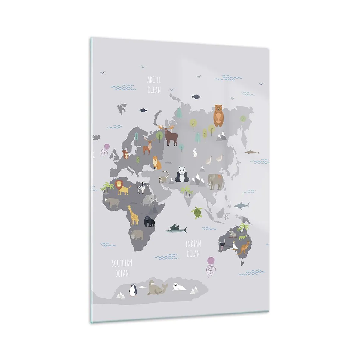 Schilderen op glas - Vertel me waar je vandaan komt ... - 50x70 cm