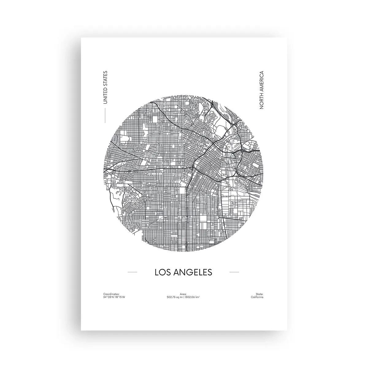 Poster - Anatomie van Los Angeles - 70x100 cm