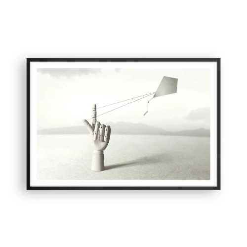 Poster in een zwarte lijst - Krachttest - 91x61 cm