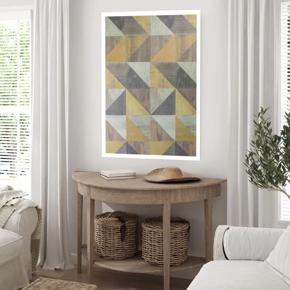 Poster - Op de hoek van de driehoek - 61x91 cm