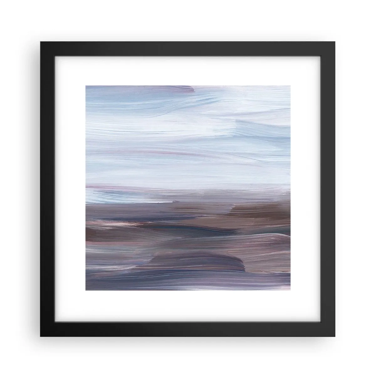 Poster in een zwarte lijst - Elementen: water - 30x30 cm