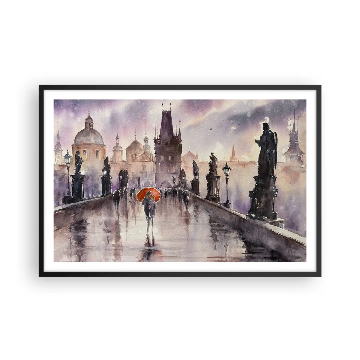 Poster in een zwarte lijst - Mensen veranderen niet - 91x61 cm