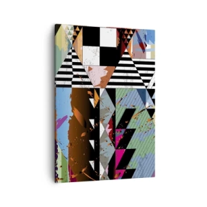 Schilderen op canvas - Geometrisch en organisch - 50x70 cm