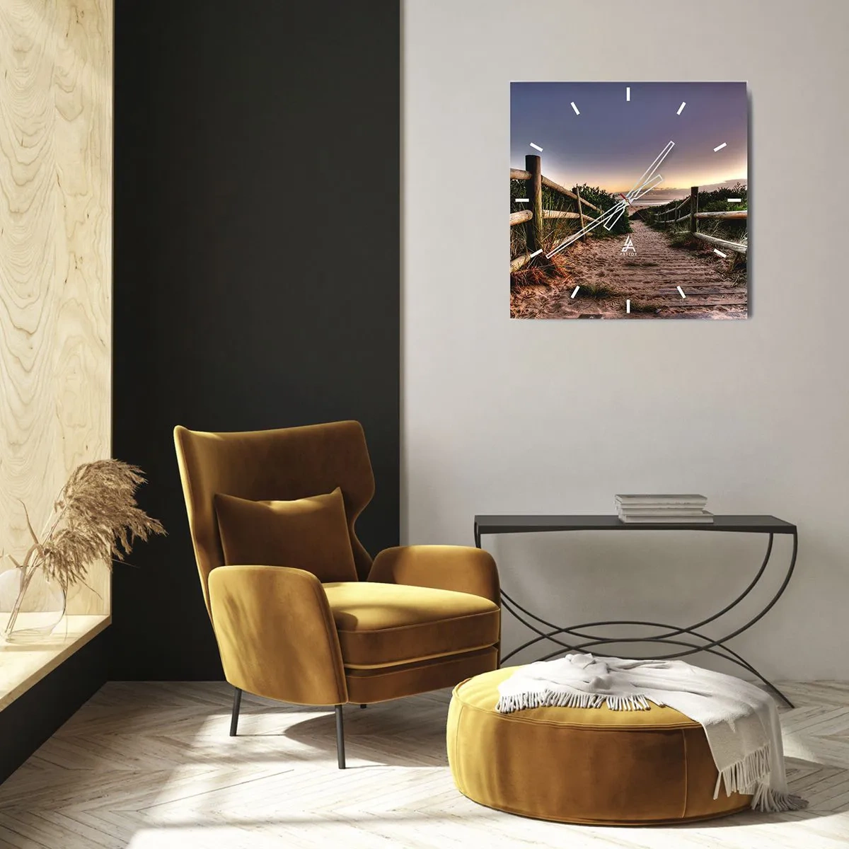Wandklok - Klok - Het doel is al zichtbaar - 40x40 cm