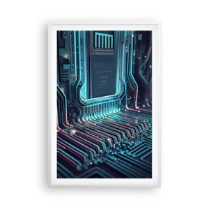 Poster in een witte lijst - Ik ben aan het denken… - 61x91 cm