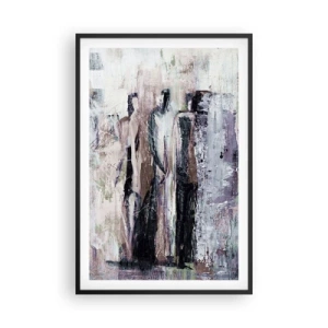 Poster in een zwarte lijst - De mysterieuze drie - 61x91 cm