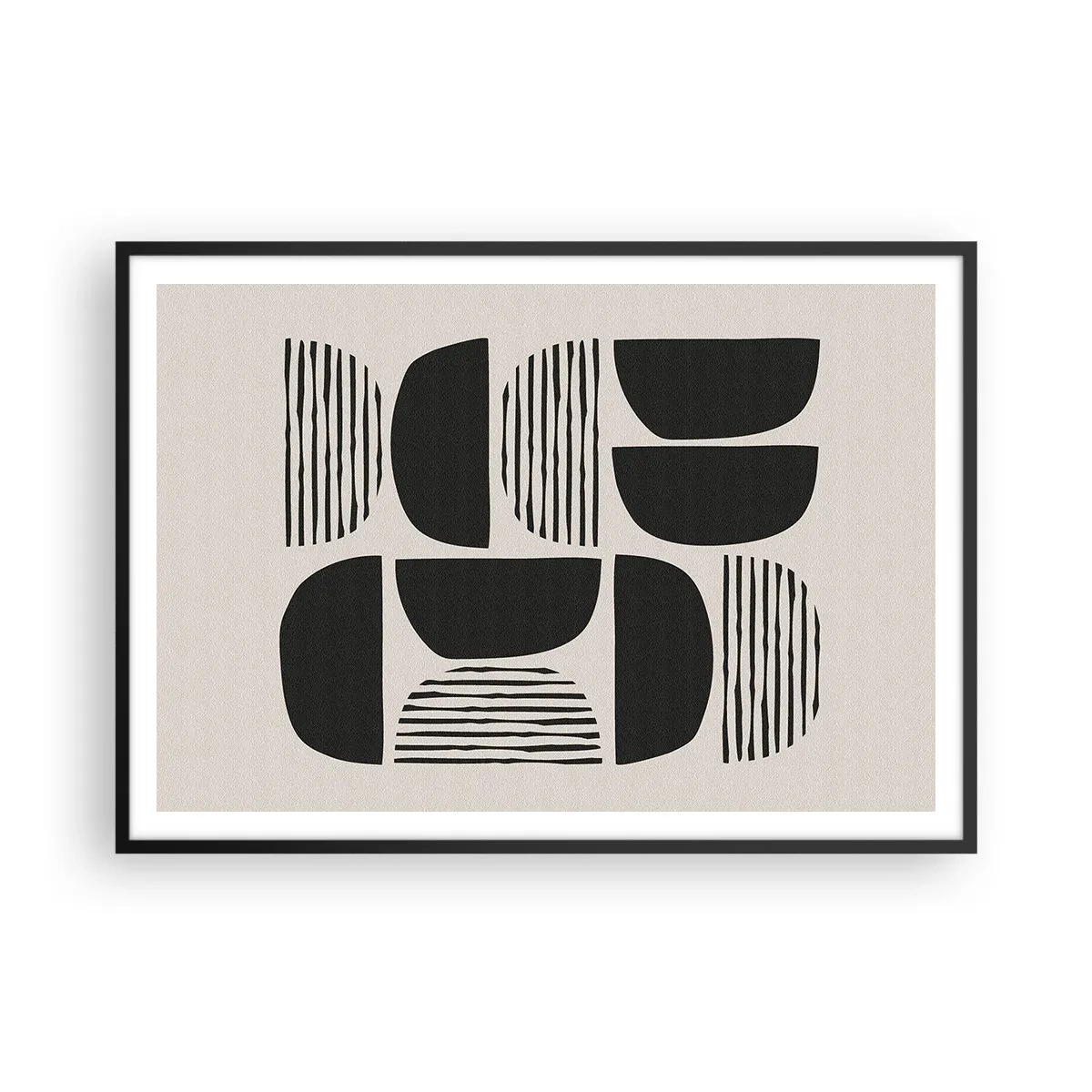 Poster in een zwarte lijst - Halfslachtige deals - 100x70 cm