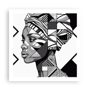 Poster - Etnisch portret - 60x60 cm