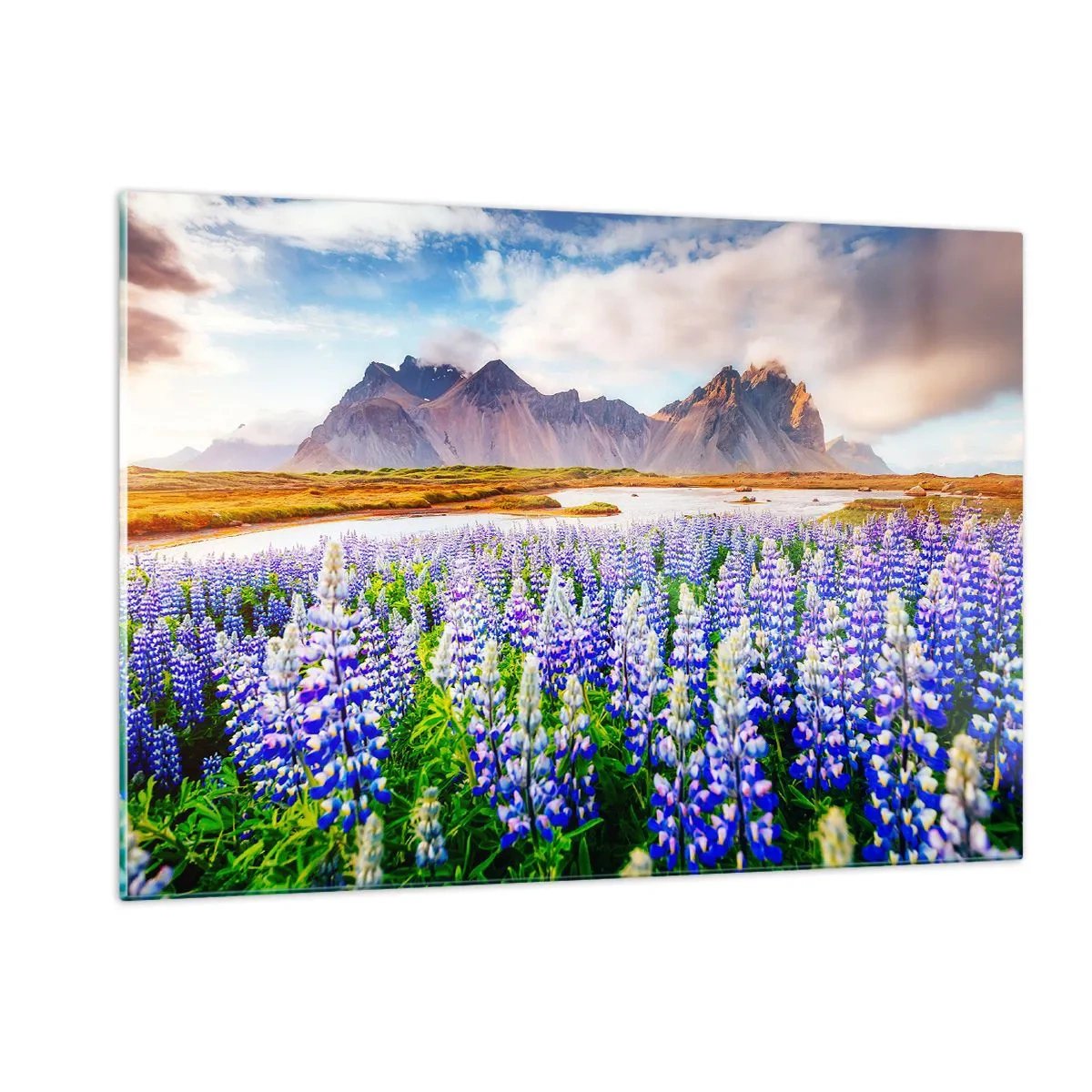 Schilderen op glas - Kracht en soberheid naast zachtheid - 120x80 cm