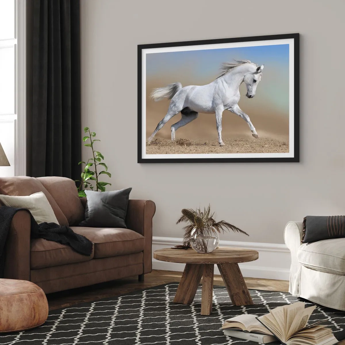 Poster in een zwarte lijst - Het mooiste Arabische sprookje - 40x30 cm