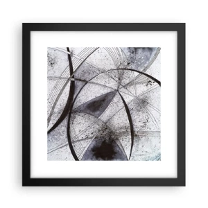 Poster in een zwarte lijst - Futuristische fantasie - 30x30 cm