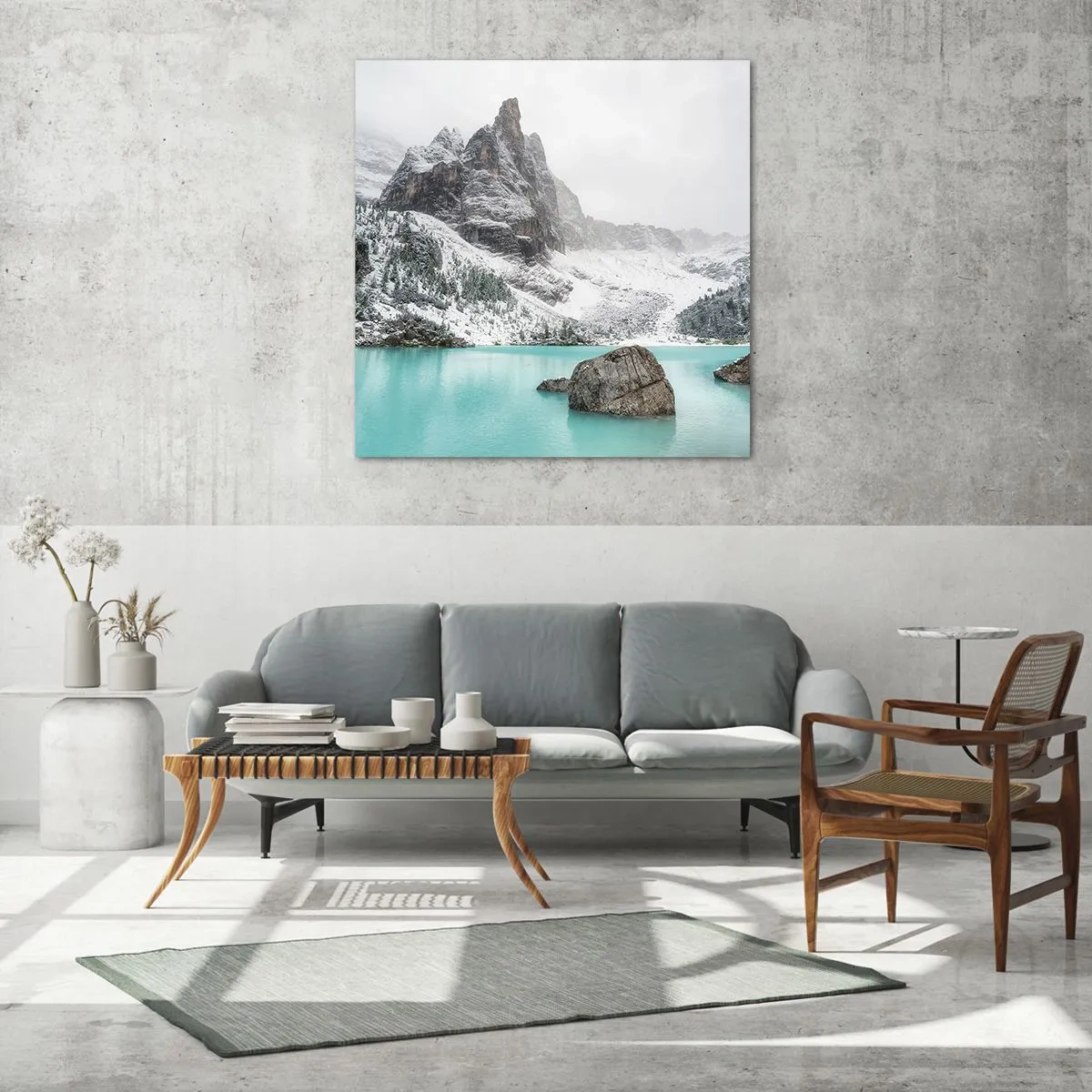 Schilderen op glas - Bewakend - 70x70 cm