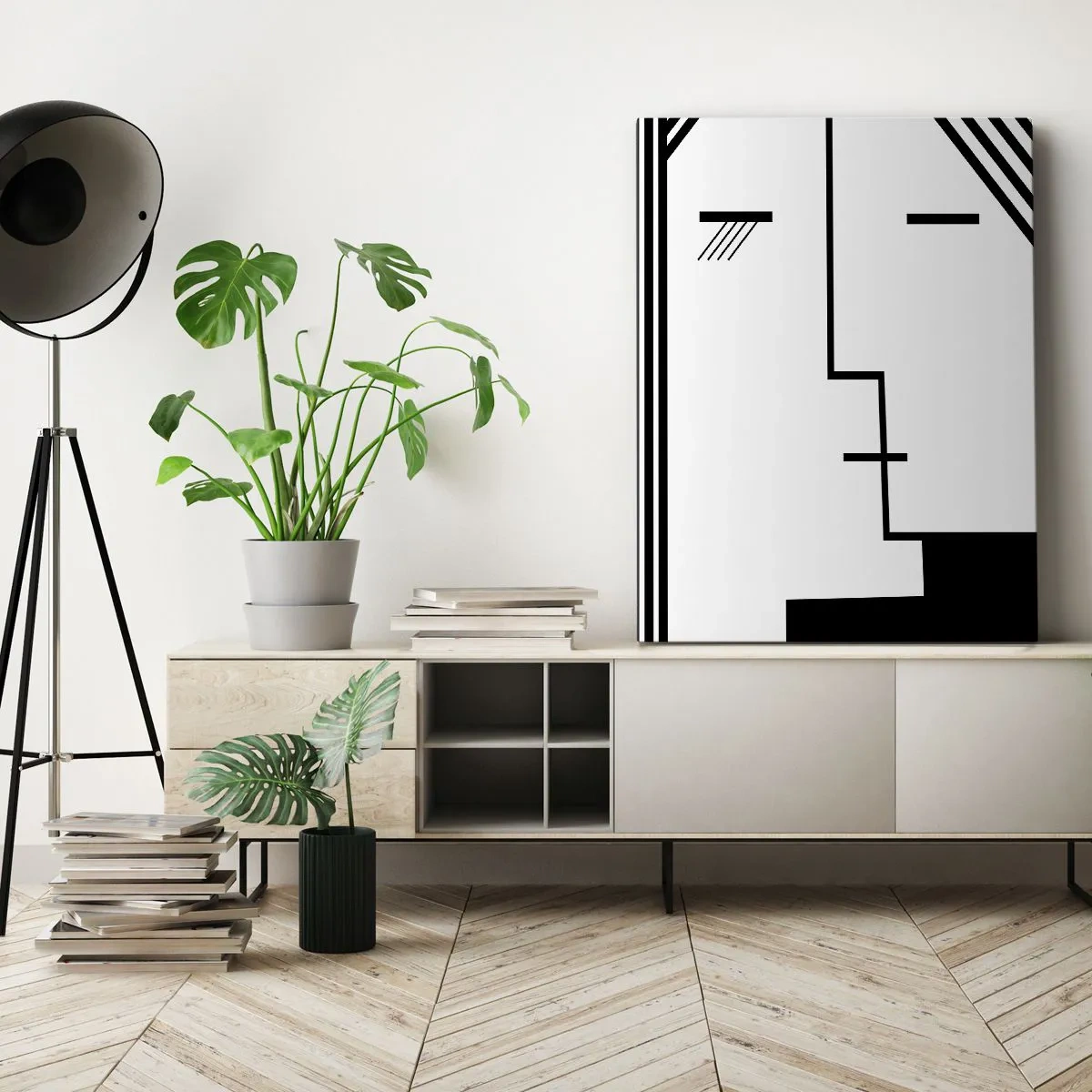 Schilderen op canvas - Alleen maar een kus - 80x120 cm