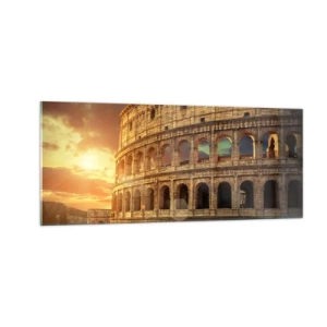 Schilderen op glas - Een kolossale indruk - 100x40 cm